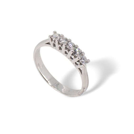 Ring Idee Preziose dal 1987 Woman in White Gold Diamante 0.37 Ct IP.AK18B/43D - IP.AK18B/43D